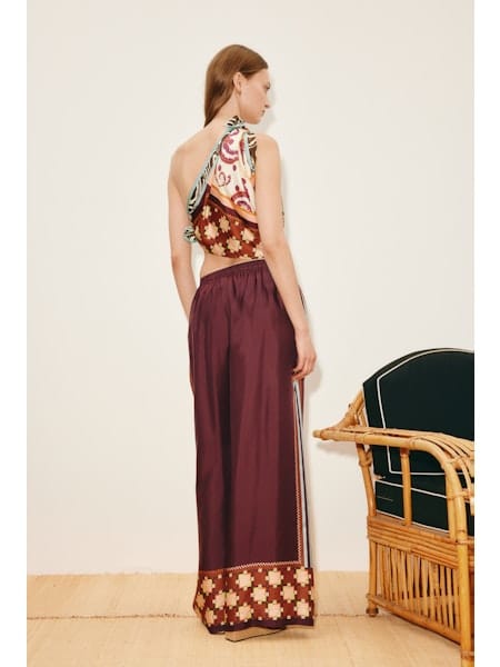 ALEMAIS WILSON SILK PANT - Pinkhill