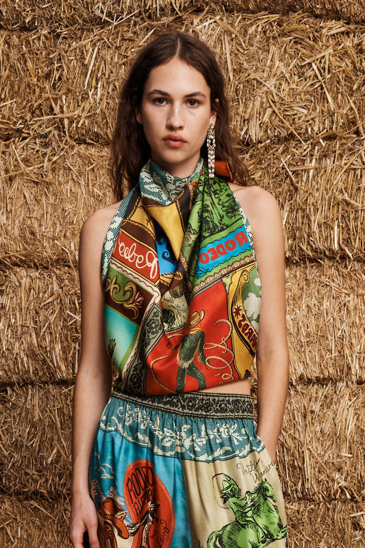 PRE-ORDER ALEMAIS ACE SILK SCARF