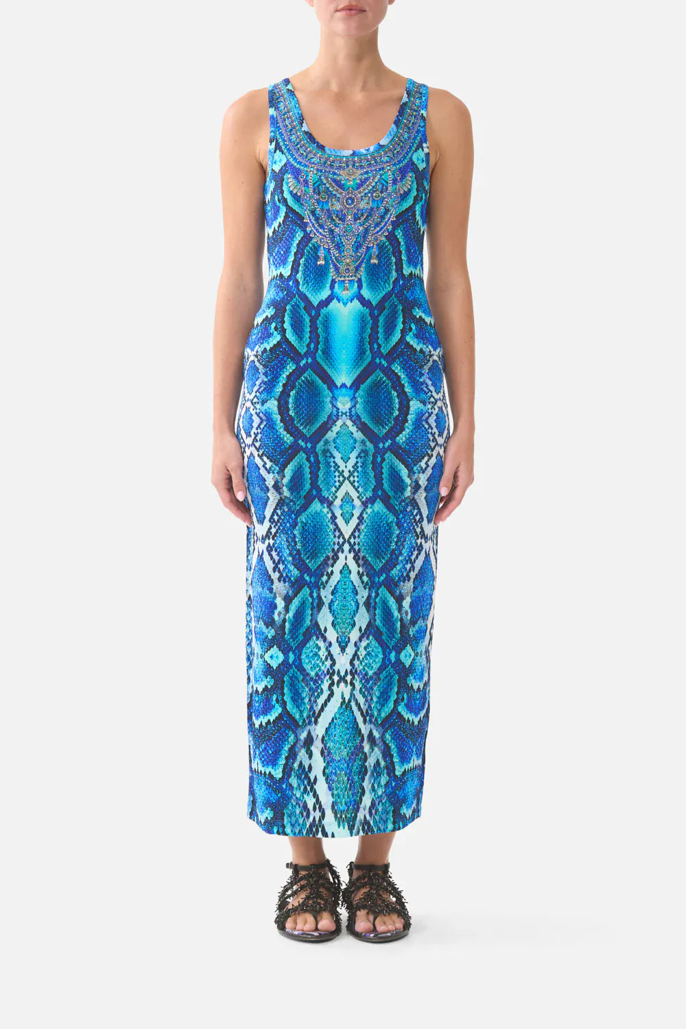 Camilla Jersey Scoop Neck Tank Dress The sapphire serpent – Pinkhill