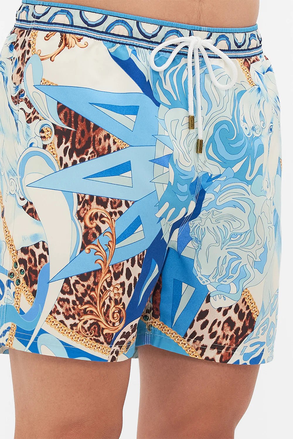Camilla Mid Length Boardshort Sky Cheetah - Camilla - Pinkhill - darwin fashion - darwin boutique
