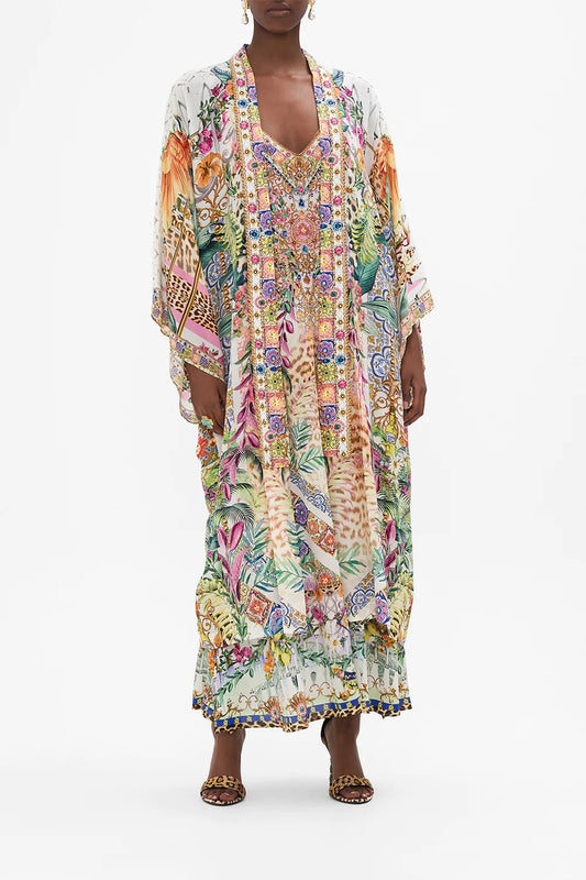 Camilla Mid Length Kimono Layer W Collar Flowers Of Neptune - Camilla - Pinkhill - darwin fashion - darwin boutique