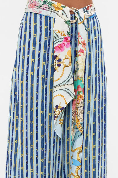 CAMILLA - Scarf Belt Wide Leg Pant  Amalfi Lullaby - Pinkhill, Darwin boutique, Australian high end fashion, Darwin Fashion