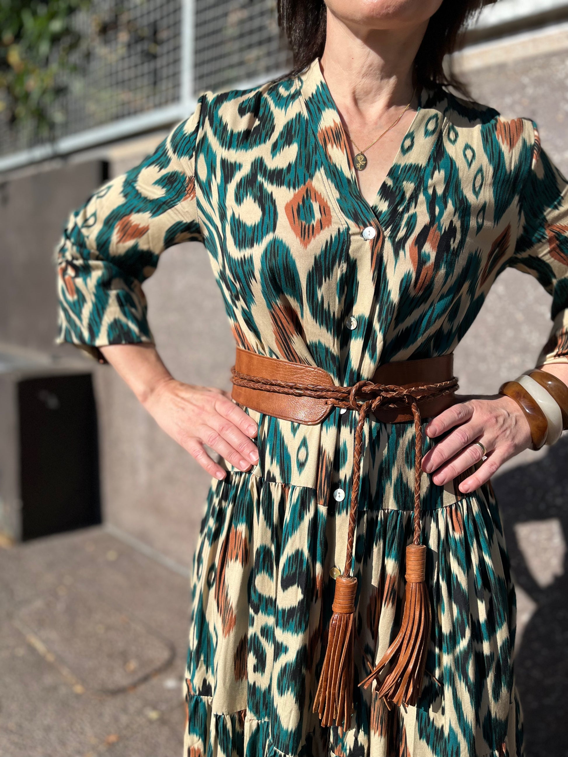 Luciana Dress - Green - Pinkhill, Darwin boutique, Australian high end fashion, Darwin Fashion