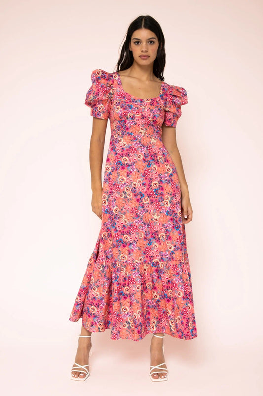 Kachel Renee Puff Sleeve Maxi Dress - Pinkhill, Darwin boutique, Australian high end fashion, Darwin Fashion