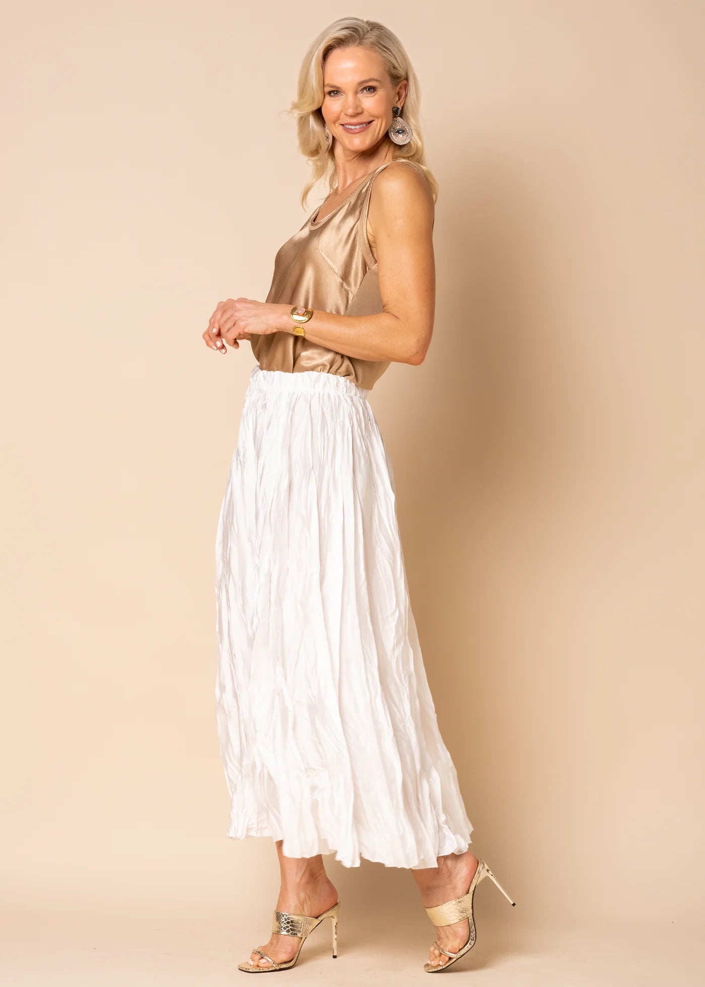 Kahina Skirt in White - Pinkhill, Darwin boutique, Australian high end fashion, Darwin Fashion