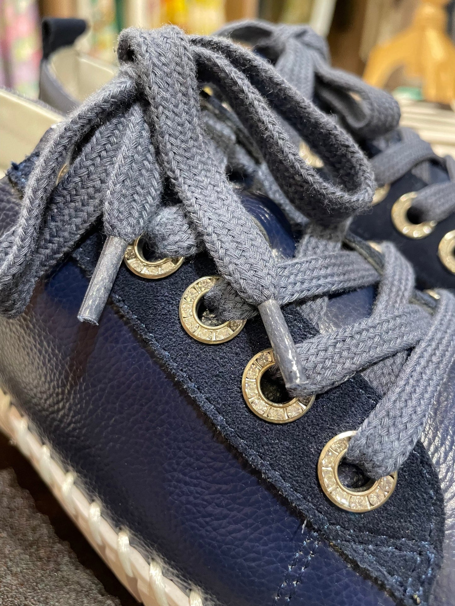 Lav-ish Leather sneakers - Navy - Pinkhill - Lav-Ish - - Darwin boutique - Australian fashion design - Darwin Fashion - Australian Fashion Designer - Australian Fashion Designer Brands - Australian Fashion Design Footwear