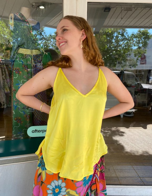 Milla Top - Yellow - Pinkhill, Darwin boutique, Australian high end fashion, Darwin Fashion