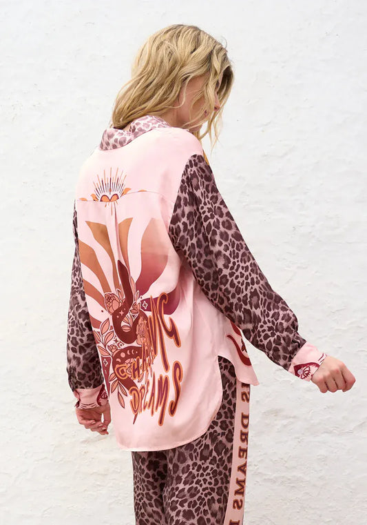 Miss Goodlife Blouse Leo Butterfly - Multi Colour - Pinkhill