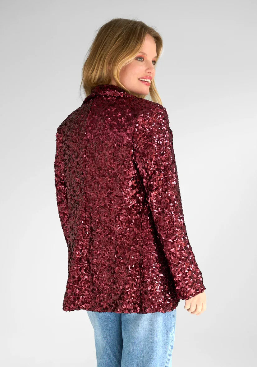 Miss Goodlife Bordeaux Seqiun Blazer - Pinkhill