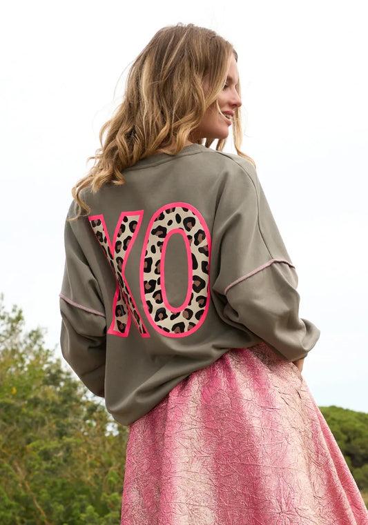 Miss Goodlife Roundneck XO Paillette - Pinkhill