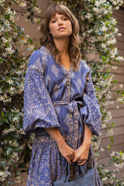 Miss June Paris Isabella Dress - Blue - Pinkhill, Darwin boutique, Australian high end fashion, Darwin Fashion