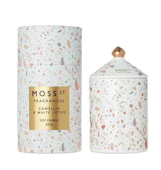 Moss St. Fragrances Camellia & White Lotus Ceramic Candle - Pinkhill - Pinkhill - darwin fashion - darwin boutique
