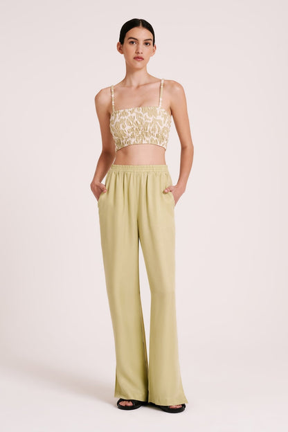 NUDE LUCY DARA CUPRO PANT - LIME - Nude Lucy - Pinkhill - darwin fashion - darwin boutique