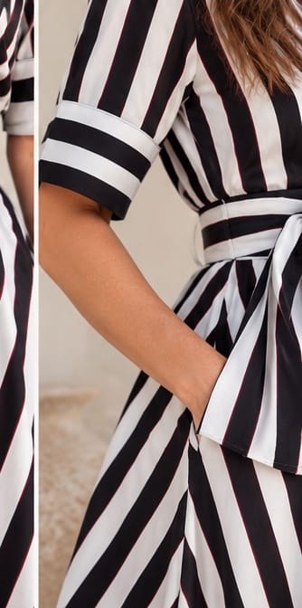 OKTAVIJA | Willow Dress – Black & White