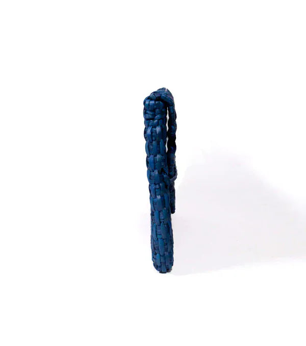 Orange Inca The Lima Clutch - Electric Blue