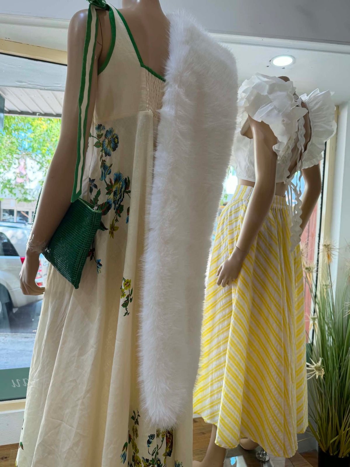 Celestine Fur Stole - Ivory