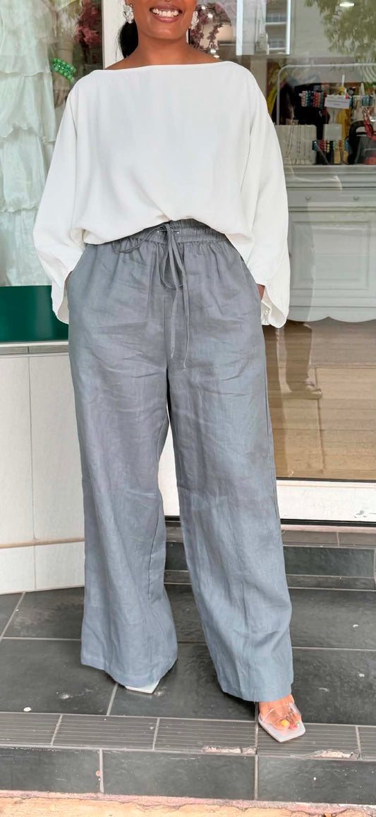 Oktavija - Pant Storm - Hagstone Grey - Pinkhill