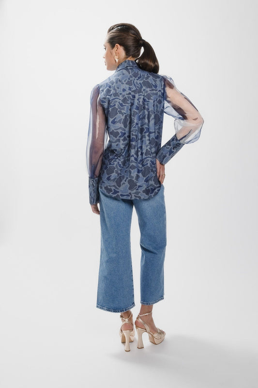 REALM ORIGIN CARGO SHIRT - CAMO BLUE - Pinkhill - REALM ORIGIN - on sale - Darwin boutique - Australian fashion design - Darwin Fashion - Australian Fashion Designer - Australian Fashion Designer Brands - Australian Fashion Design