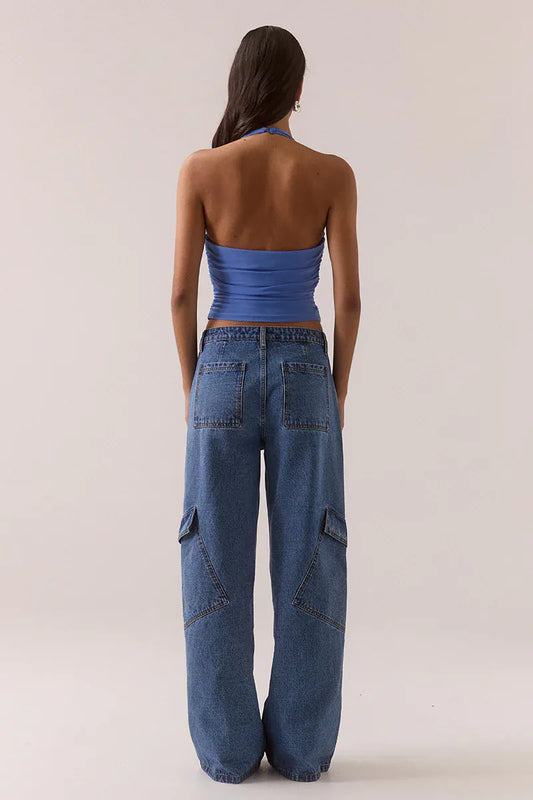 Sovere Myriad Bolero Halter Top - Cornflower