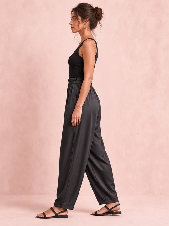 Studio Adine Maine Pant - Black - side view