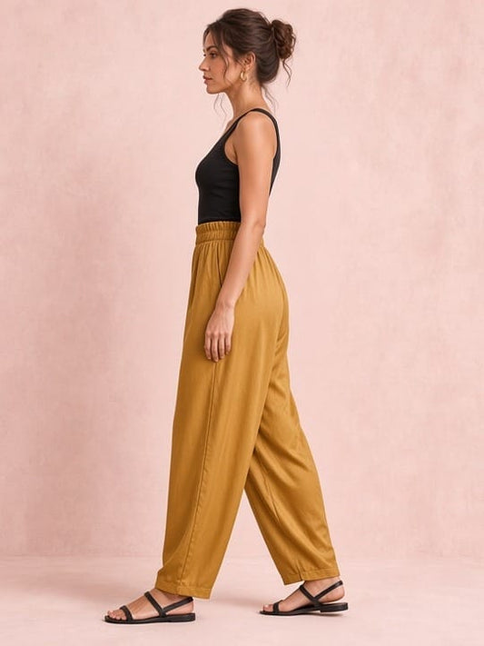 Studio Adine Maine Pant - Gold - side view