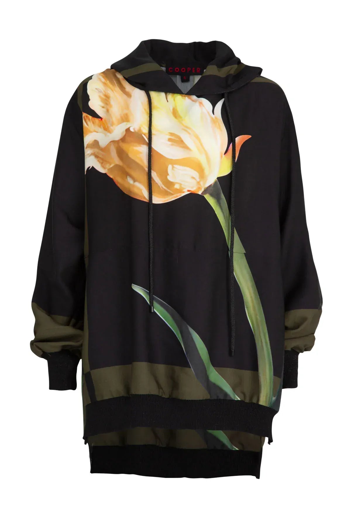 Trelise Cooper Class Half Full Hoodie - Olive Tulip