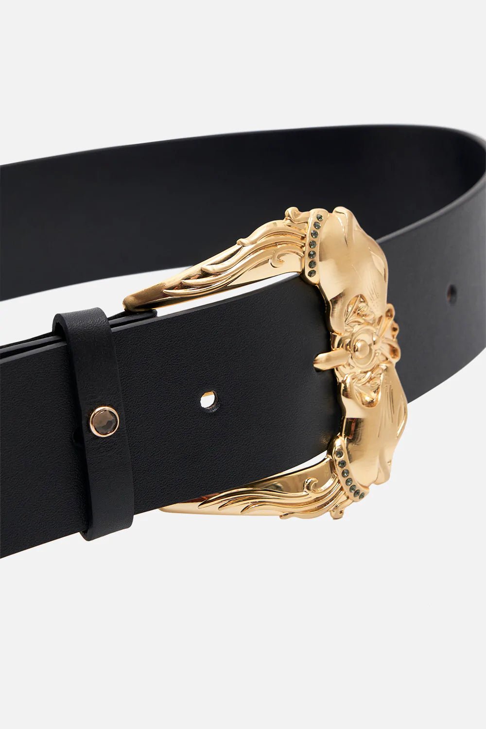 CAMILLA Buckle Belt Solid Black - Pinkhill, Darwin boutique, Australian high end fashion, Darwin Fashion