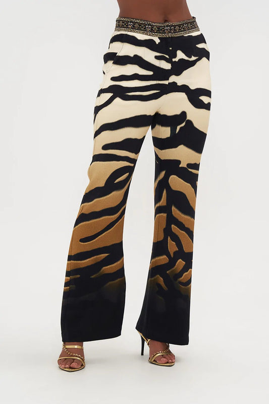 CAMILLA - Full Length Flared Pant Tame My Tiger - Pinkhill, Darwin boutique, Australian high end fashion, Darwin Fashion
