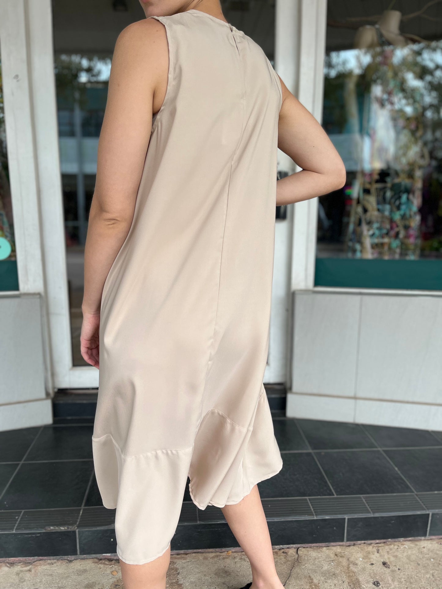 OKTAVIJA Dress Charisma - Sand - Pinkhill, Darwin boutique, Australian high end fashion, Darwin Fashion