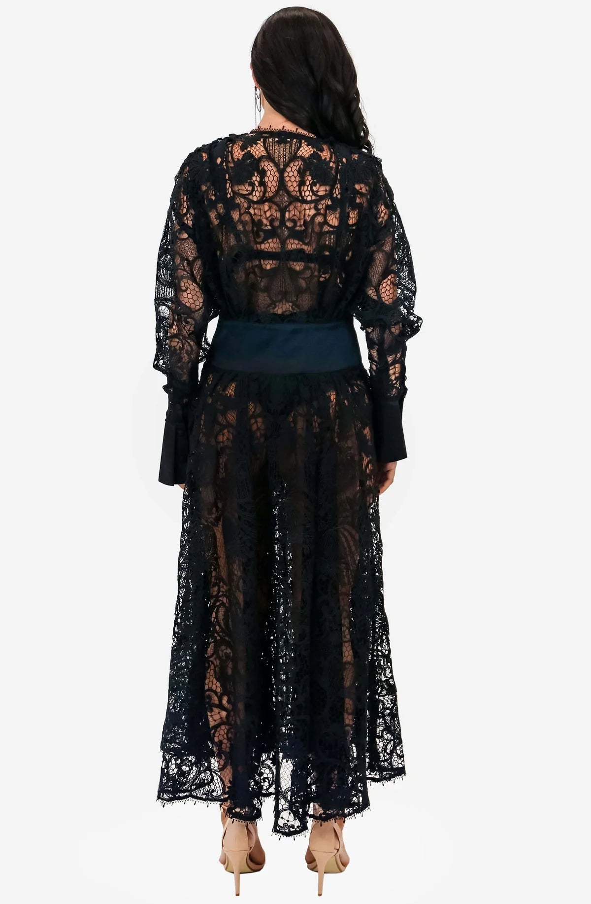 LEO LIN Black Juno Lace Dress - Pinkhill, Darwin boutique, Australian high end fashion, Darwin Fashion