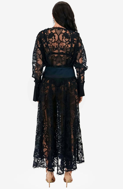 LEO LIN Black Juno Lace Dress - Pinkhill, Darwin boutique, Australian high end fashion, Darwin Fashion