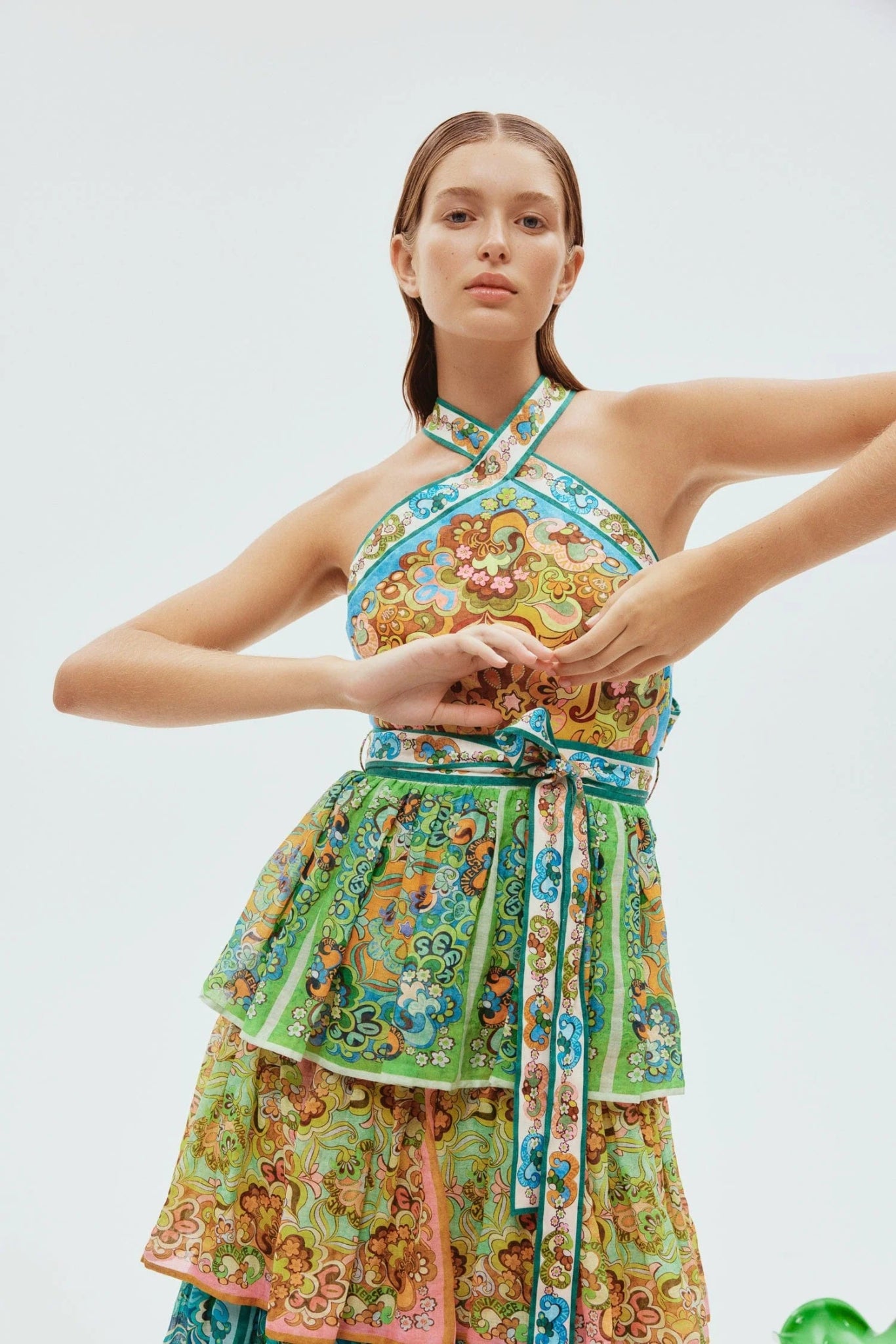 Alemais Tier Dress - Pinkhill