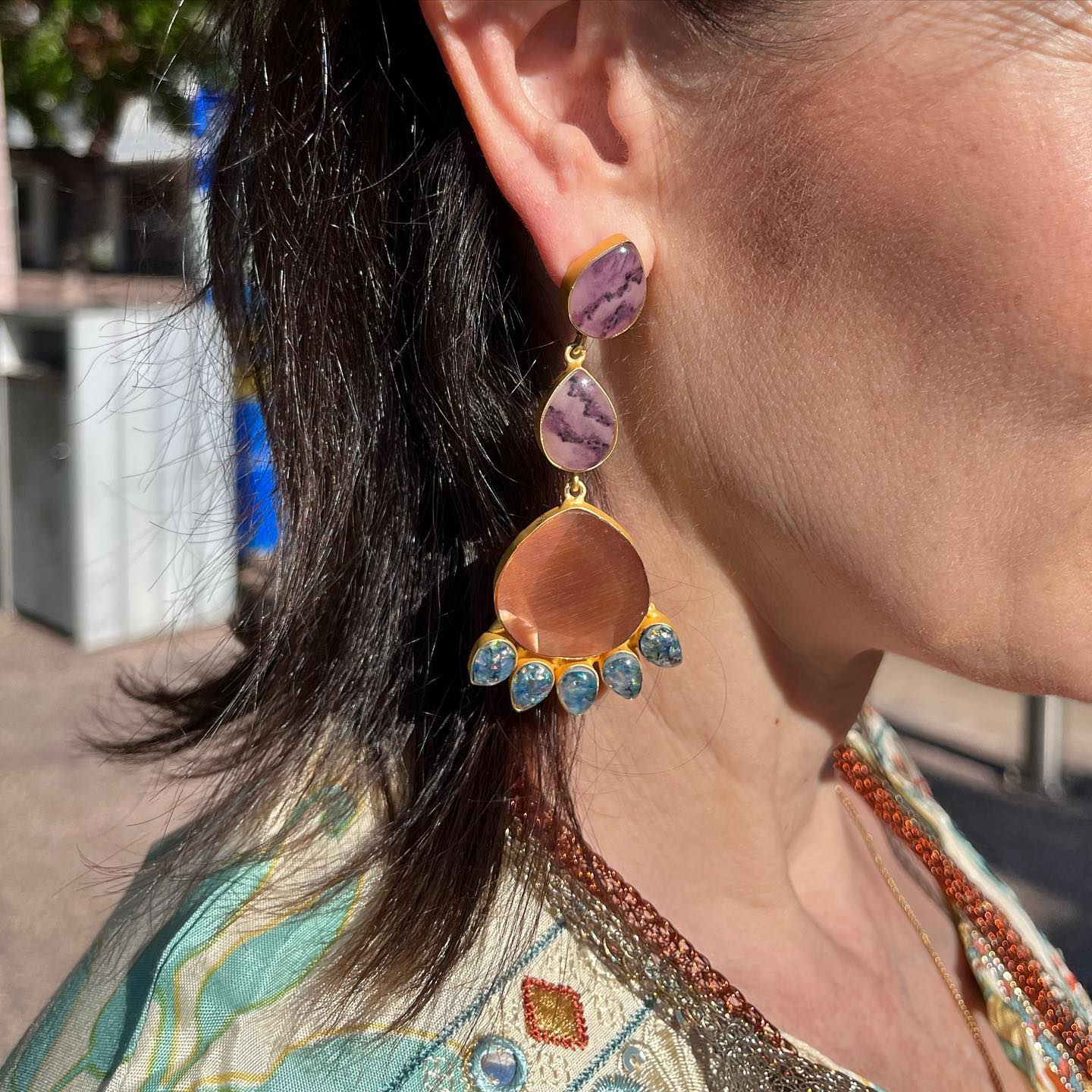Turkish Earrings - Pinkhill, Darwin boutique, high end fashion, Darwin Fashion