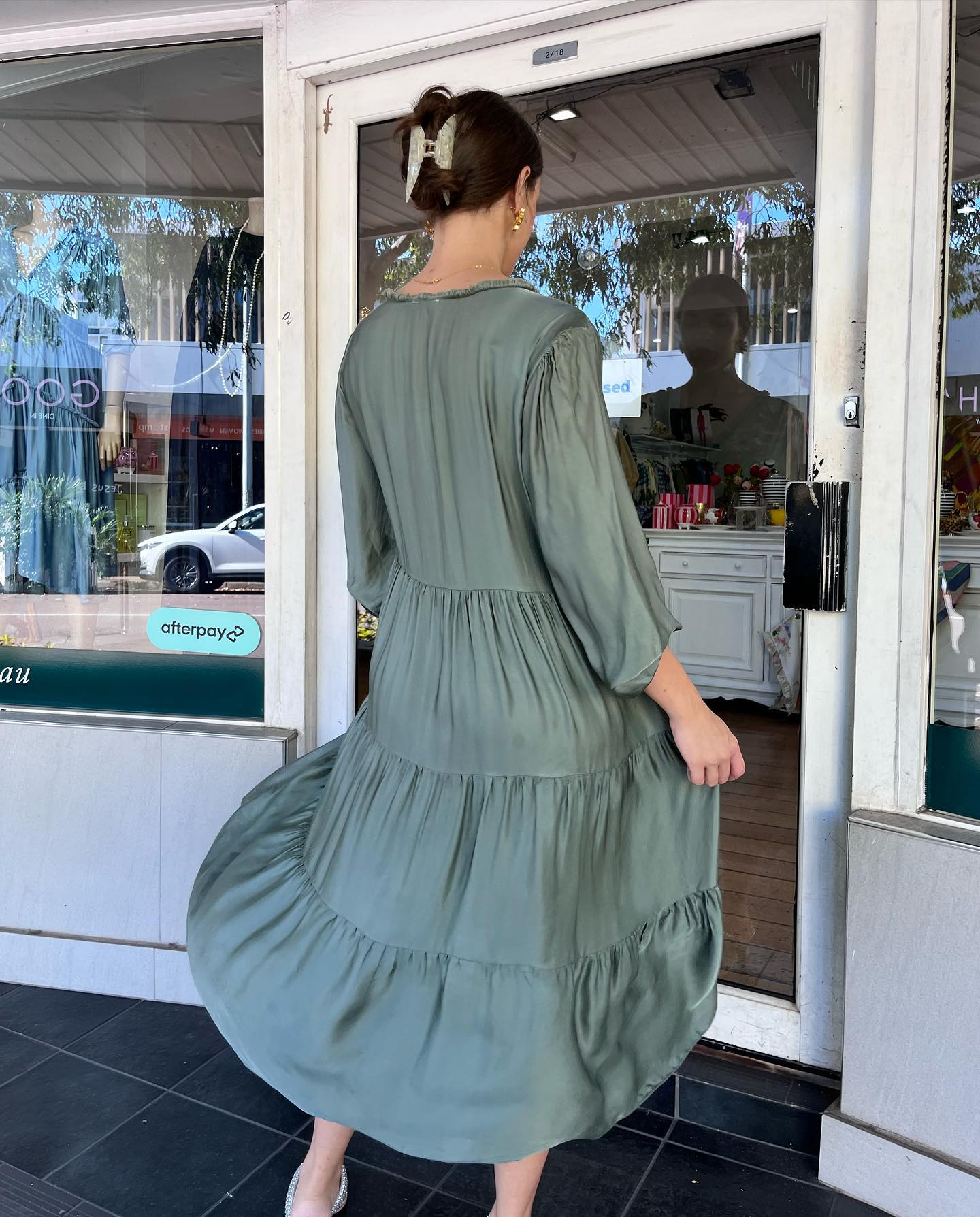 ITALIAN CLOSET - Dress - Green - Pinkhill, Darwin boutique, high end fashion, Darwin Fashion