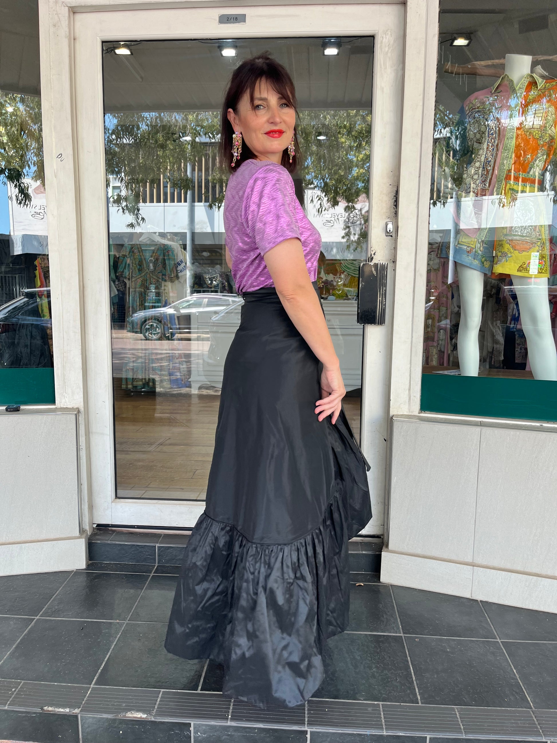 La Scala Wrap Skirt - Black - Pinkhill -  -  - Darwin boutique - Australian fashion design - Darwin Fashion - Australian Fashion Designer - Australian Fashion Designer Brands - Australian Fashion Design 