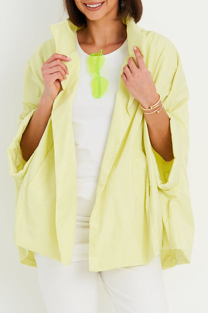 PLANET By Lauren G - NYLON CHIC CAPE - CITRON