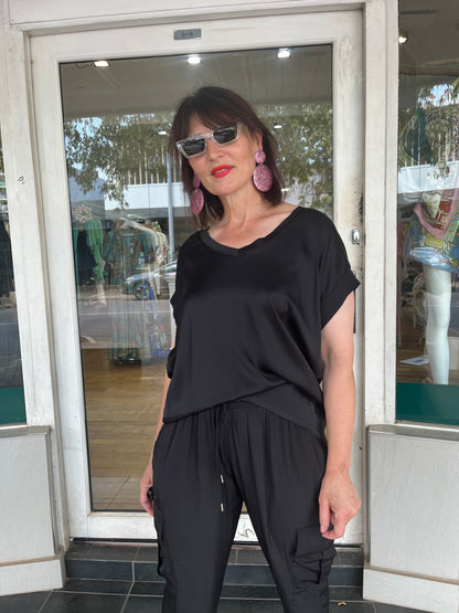 Gaia Top - Black - Pinkhill - Adine & Co -  - Darwin boutique - Australian fashion design - Darwin Fashion - Australian Fashion Designer - Australian Fashion Designer Brands - Australian Fashion Design Tops