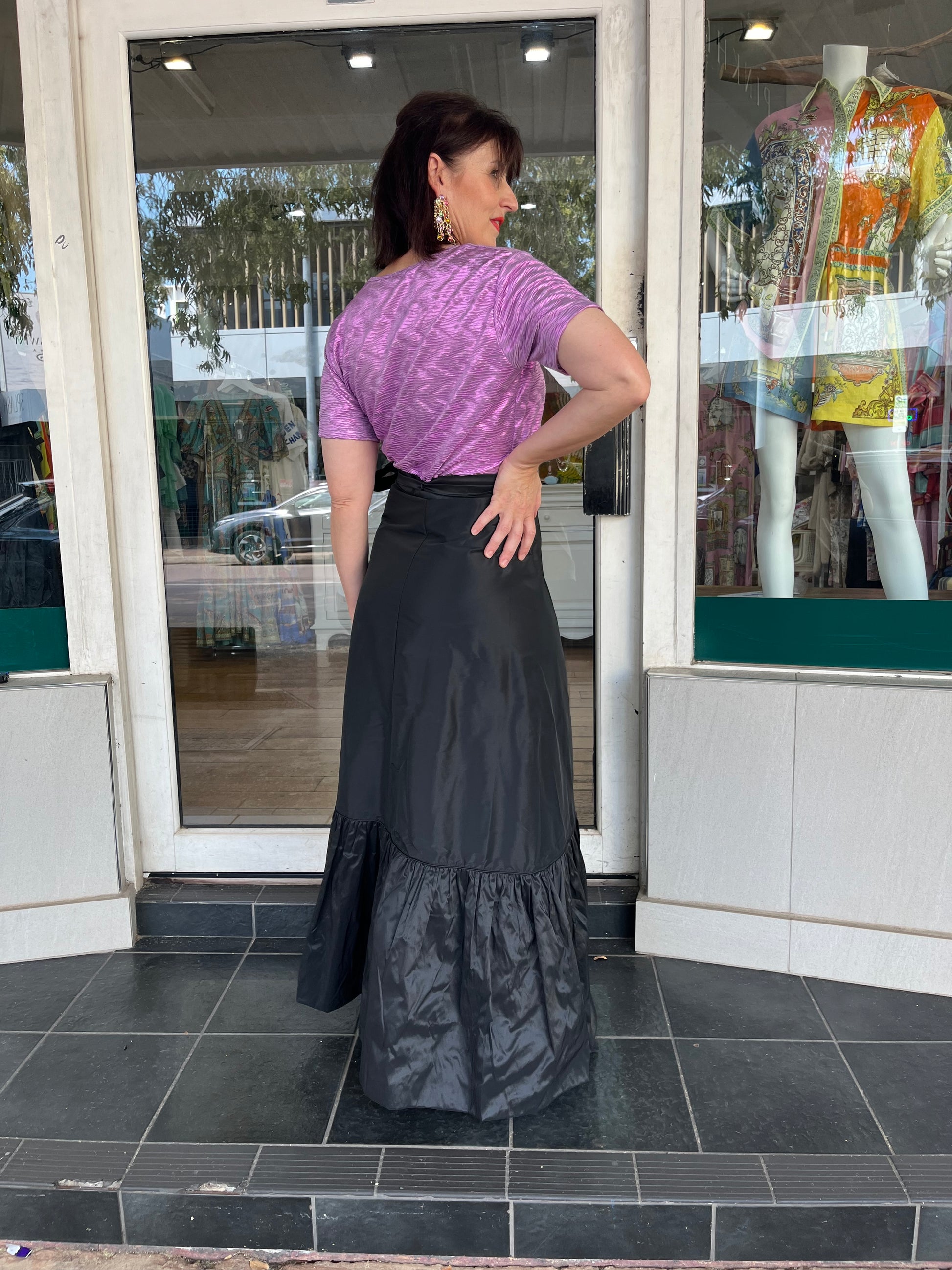 La Scala Wrap Skirt - Black - Pinkhill -  -  - Darwin boutique - Australian fashion design - Darwin Fashion - Australian Fashion Designer - Australian Fashion Designer Brands - Australian Fashion Design 