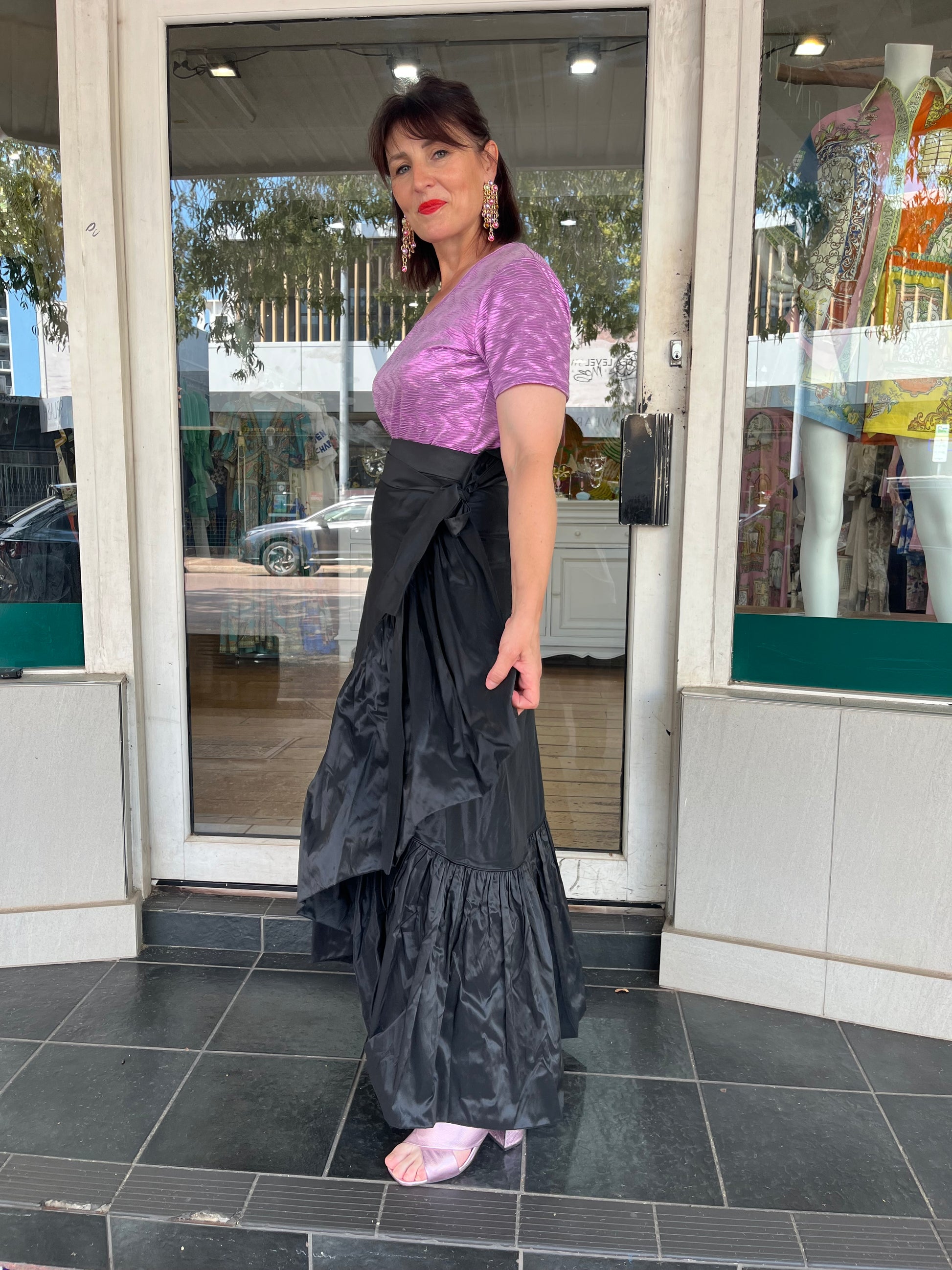 La Scala Wrap Skirt - Black - Pinkhill -  -  - Darwin boutique - Australian fashion design - Darwin Fashion - Australian Fashion Designer - Australian Fashion Designer Brands - Australian Fashion Design 