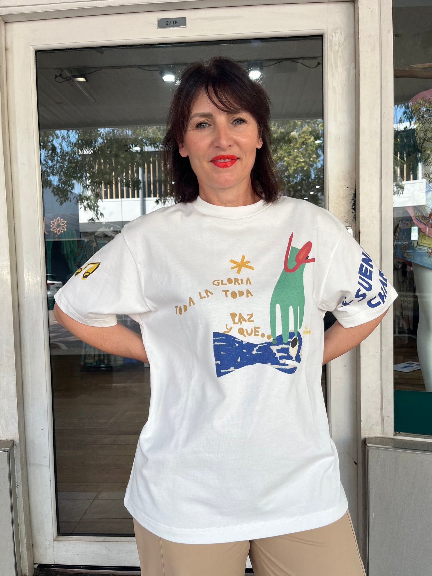 ALEMAIS NADIA FISH TEE - Pinkhill -  -  - Darwin boutique - Australian fashion design - Darwin Fashion - Australian Fashion Designer - Australian Fashion Designer Brands - Australian Fashion Design 