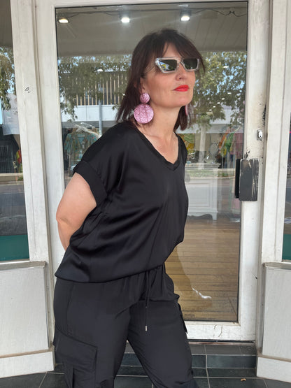 Gaia Top - Black - Pinkhill - Adine & Co -  - Darwin boutique - Australian fashion design - Darwin Fashion - Australian Fashion Designer - Australian Fashion Designer Brands - Australian Fashion Design Tops