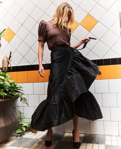 La Scala Wrap Skirt - Black - Pinkhill -  -  - Darwin boutique - Australian fashion design - Darwin Fashion - Australian Fashion Designer - Australian Fashion Designer Brands - Australian Fashion Design 