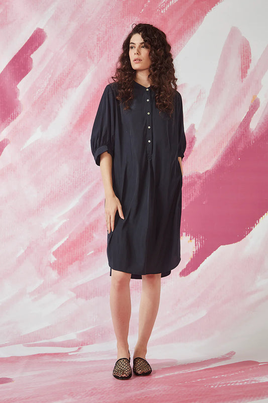 GLIDE STRIKE DRESS - MIDNIGHT - Pinkhill -  -  - Darwin boutique - Australian fashion design - Darwin Fashion - Australian Fashion Designer - Australian Fashion Designer Brands - Australian Fashion Design 