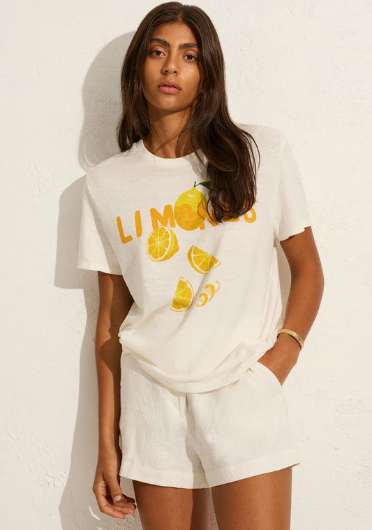 Auguste Lemons Classic Tee - Pinkhill -  -  - Darwin boutique - Australian fashion design - Darwin Fashion - Australian Fashion Designer - Australian Fashion Designer Brands - Australian Fashion Design 