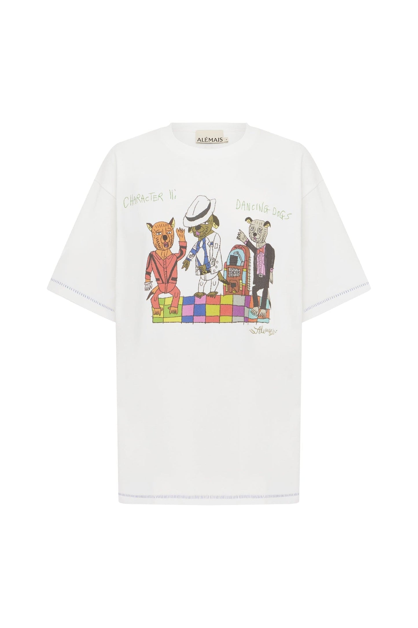 PRE-ORDER ALEMAIS CONTESSA DISCO DOGS TEE - Pinkhill -  - [] - Darwin boutique - Australian fashion design - Darwin Fashion - Australian Fashion Designer - Australian Fashion Designer Brands - Australian Fashion Design 