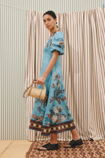 ALEMAIS GEORGIE MIDI DRESS - Pinkhill -  - [] - Darwin boutique - Australian fashion design - Darwin Fashion - Australian Fashion Designer - Australian Fashion Designer Brands - Australian Fashion Design 