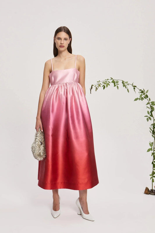 ALEMAIS INEZ OMBRE MIDI DRESS - Pinkhill -  - [] - Darwin boutique - Australian fashion design - Darwin Fashion - Australian Fashion Designer - Australian Fashion Designer Brands - Australian Fashion Design 
