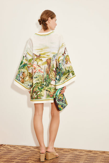 ALEMAIS JUNGLE BOOGIE MINI DRESS - Pinkhill -  - [] - Darwin boutique - Australian fashion design - Darwin Fashion - Australian Fashion Designer - Australian Fashion Designer Brands - Australian Fashion Design 