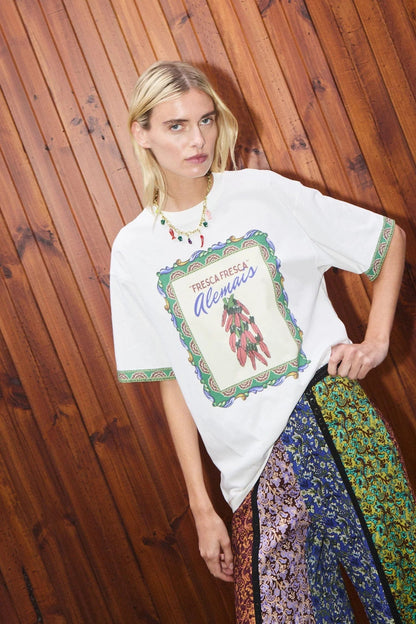 PRE-ORDER ALEMAIS KATERINA CHILLI TEE - Pinkhill -  - [] - Darwin boutique - Australian fashion design - Darwin Fashion - Australian Fashion Designer - Australian Fashion Designer Brands - Australian Fashion Design 