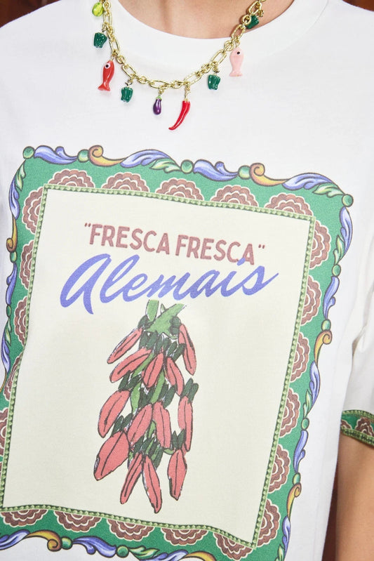 PRE-ORDER ALEMAIS KATERINA CHILLI TEE - Pinkhill -  - [] - Darwin boutique - Australian fashion design - Darwin Fashion - Australian Fashion Designer - Australian Fashion Designer Brands - Australian Fashion Design 